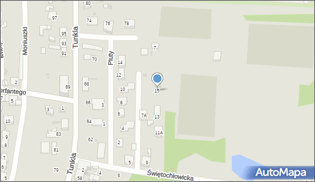 Ruda Śląska, Świętochłowicka, 15, mapa Rudy Śląskiej