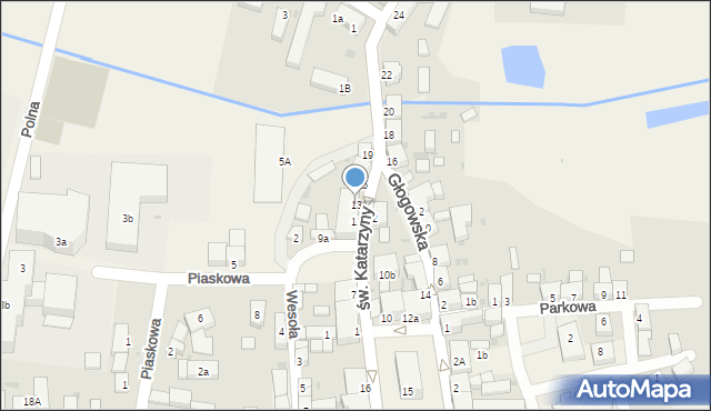 Rudna, św. Katarzyny, 13, mapa Rudna