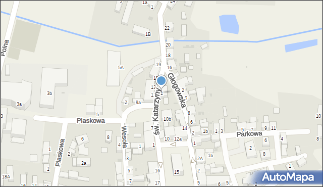 Rudna, św. Katarzyny, 2, mapa Rudna