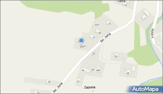 Rychwałd, św. Jana, 37b, mapa Rychwałd