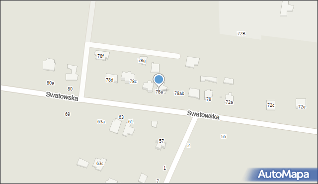 Ryki, Swatowska, 78a, mapa Ryki