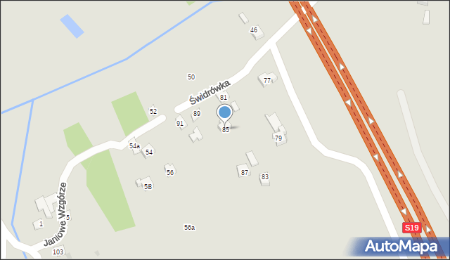 Rzeszów, Świdrówka, 85, mapa Rzeszów