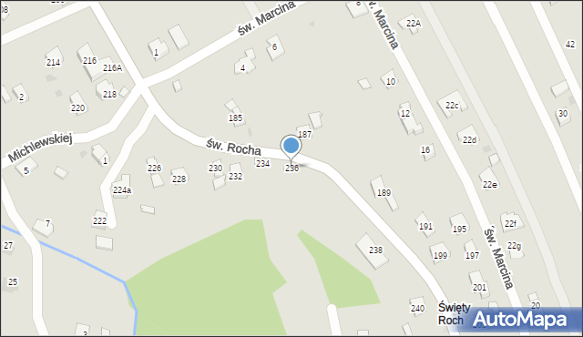 Rzeszów, św. Rocha, 236, mapa Rzeszów