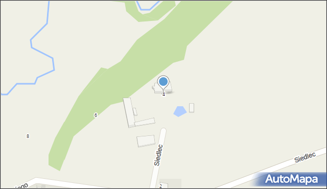 Siedlec, św. Antoniego, 4, mapa Siedlec