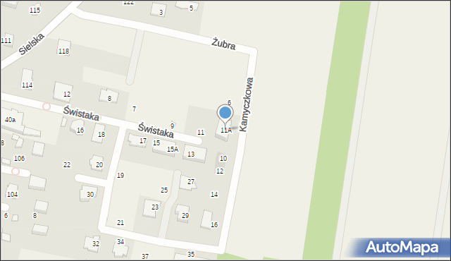 Siedliska, Świstaka, 11A, mapa Siedliska