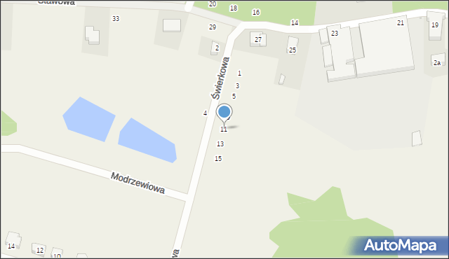 Siemianice, Świerkowa, 11, mapa Siemianice