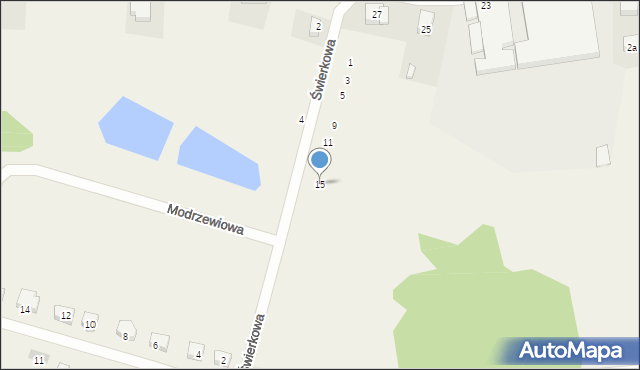 Siemianice, Świerkowa, 15, mapa Siemianice