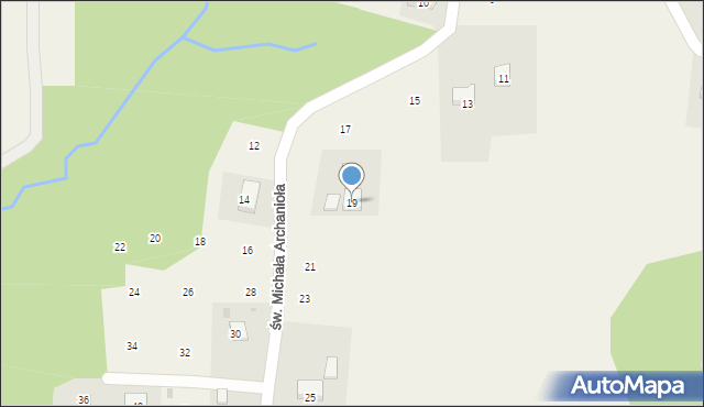 Siepraw, św. Michała Archanioła, 19, mapa Siepraw