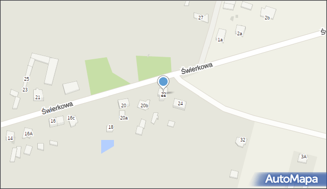 Sokołów Podlaski, Świerkowa, 22, mapa Sokołów Podlaski