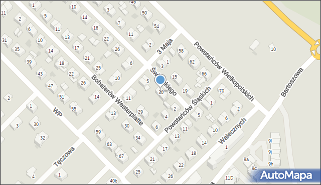 Sokołów Podlaski, Świtalskiego, 30, mapa Sokołów Podlaski