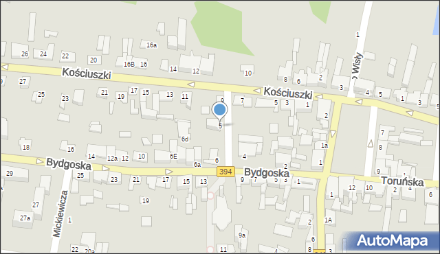 Solec Kujawski, św. Stanisława, 5, mapa Solec Kujawski