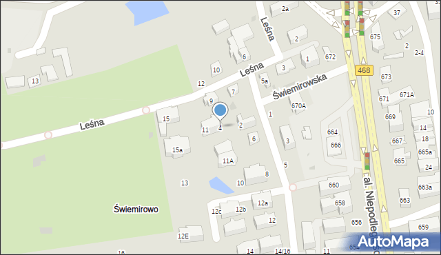 Sopot, Świemirowska, 4, mapa Sopotu