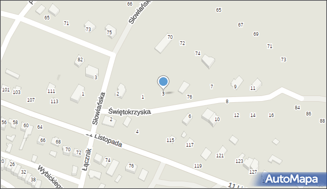 Staszów, Świętokrzyska, 3, mapa Staszów