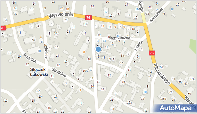 Stoczek Łukowski, Świętochowskiego Aleksandra, 9, mapa Stoczek Łukowski