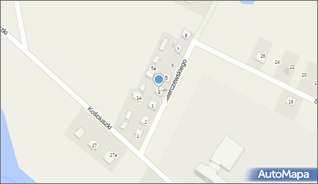 Straduny, Świerczewskiego Wojciecha, 4, mapa Straduny