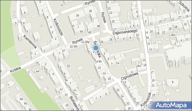 Strzegom, Świdnicka, 4-8a, mapa Strzegom