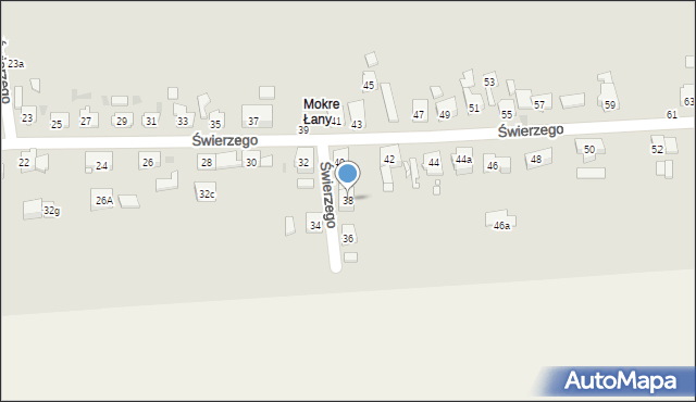 Strzelce Opolskie, Świerzego Wawrzyńca, 38, mapa Strzelce Opolskie