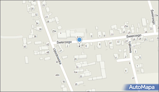 Strzelce Opolskie, Świerzego Wawrzyńca, 4, mapa Strzelce Opolskie
