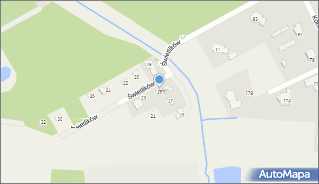 Strzeniówka, Świetlików, 15, mapa Strzeniówka