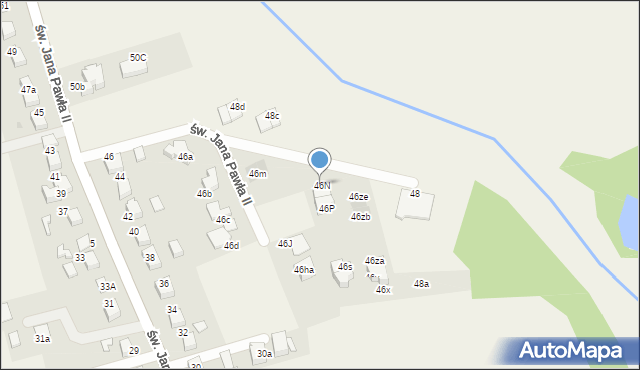 Studzienice, św. Jana Pawła II, 46N, mapa Studzienice