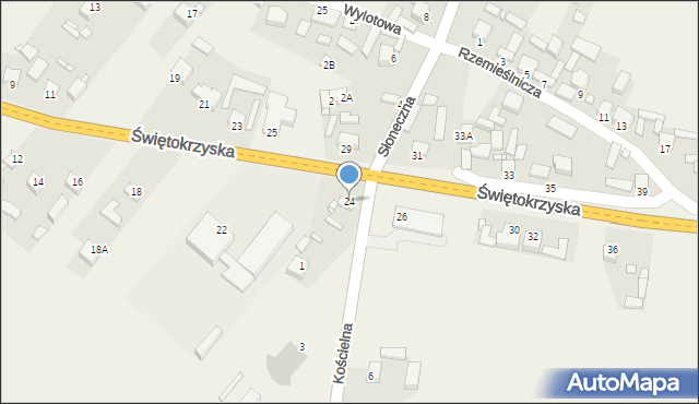 Styków, Świętokrzyska, 24, mapa Styków