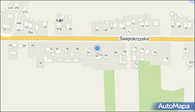 Styków, Świętokrzyska, 62, mapa Styków