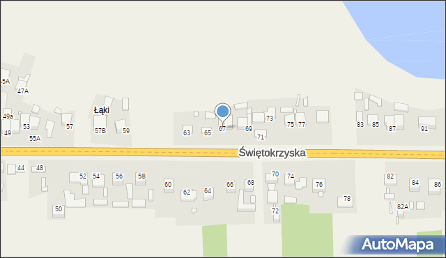 Styków, Świętokrzyska, 67, mapa Styków