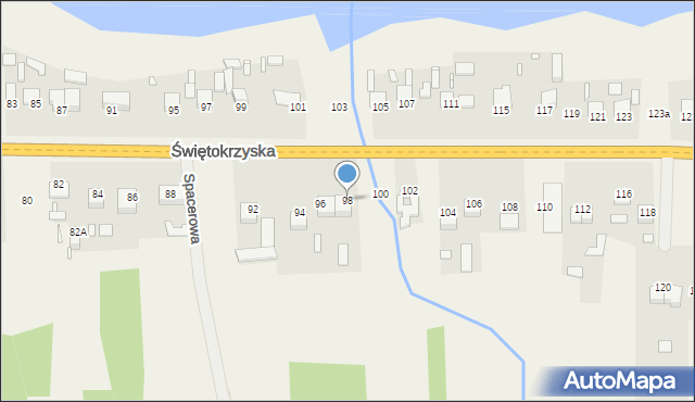 Styków, Świętokrzyska, 98, mapa Styków