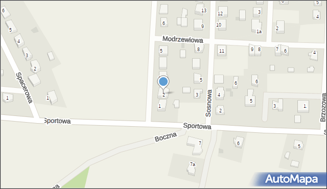 Subkowy, Świerkowa, 2, mapa Subkowy