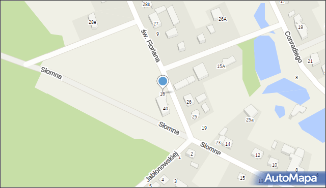 Sulmin, św. Floriana, 16, mapa Sulmin