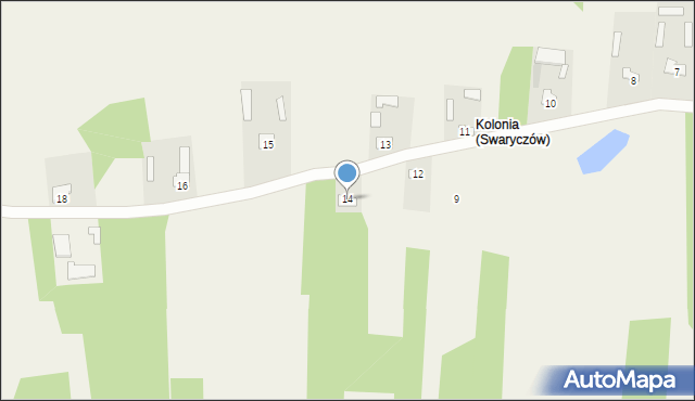 Swaryczów, Swaryczów, 14, mapa Swaryczów