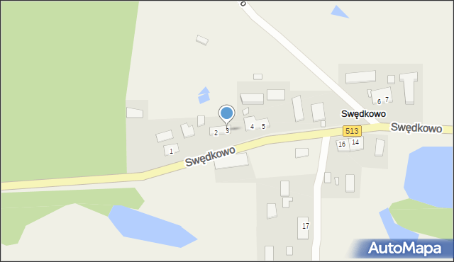 Swędkowo, Swędkowo, 3, mapa Swędkowo