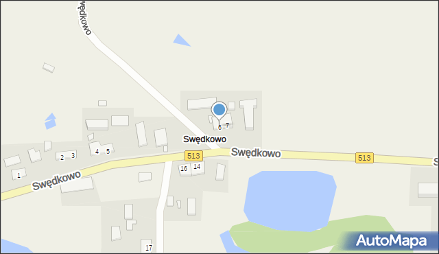 Swędkowo, Swędkowo, 6, mapa Swędkowo