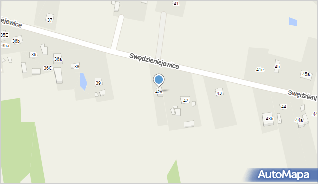 Swędzieniejewice, Swędzieniejewice, 42a, mapa Swędzieniejewice