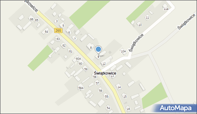 Świątkowice, Świątkowice, 9, mapa Świątkowice
