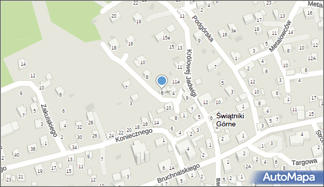 Świątniki Górne, Świątników Wawelskich, 6, mapa Świątniki Górne