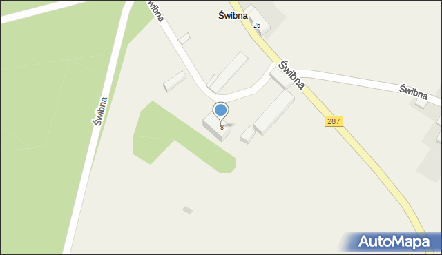 Świbna, Świbna, 8, mapa Świbna