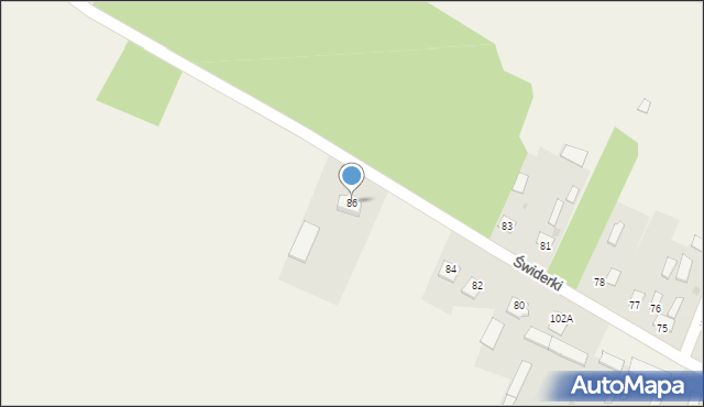 Świderki, Świderki, 86C, mapa Świderki