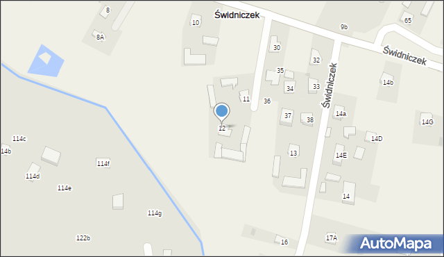 Świdniczek, Świdniczek, 12, mapa Świdniczek