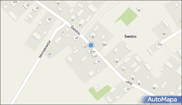 Świdno, Świdno, 13, mapa Świdno