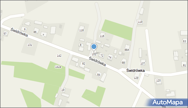 Świdrówka, Świdrówka, 102, mapa Świdrówka