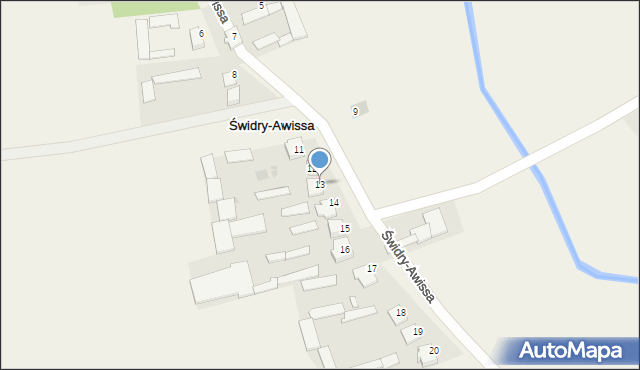 Świdry-Awissa, Świdry-Awissa, 13, mapa Świdry-Awissa