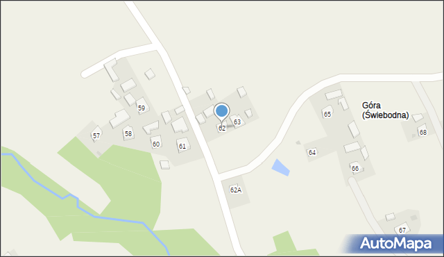 Świebodna, Świebodna, 62, mapa Świebodna