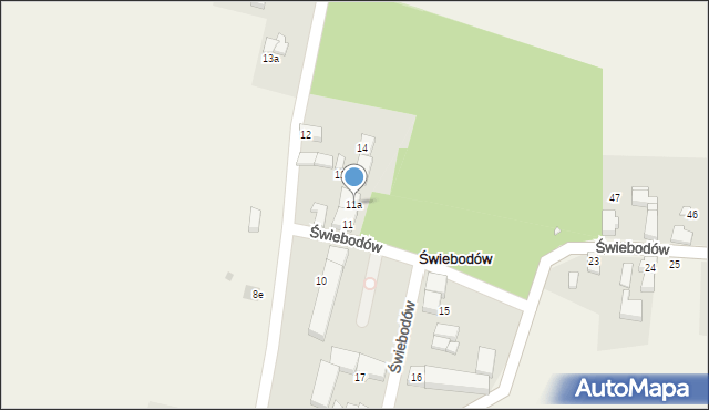 Świebodów, Świebodów, 11a, mapa Świebodów