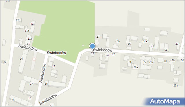 Świebodów, Świebodów, 23, mapa Świebodów