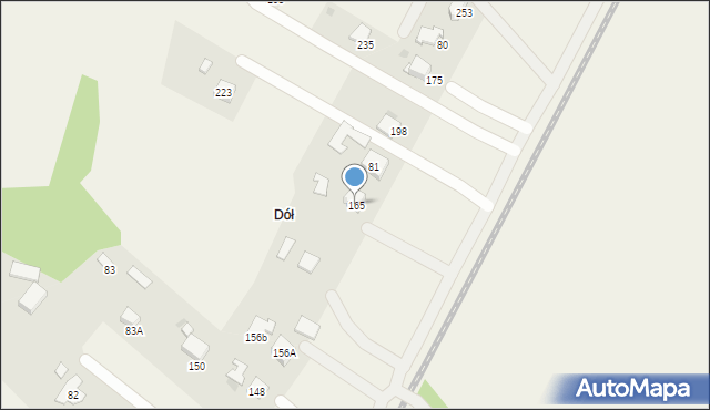 Świebodzin, Świebodzin, 165, mapa Świebodzin