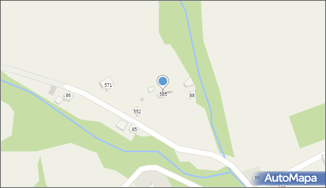 Święcany, Święcany, 565, mapa Święcany