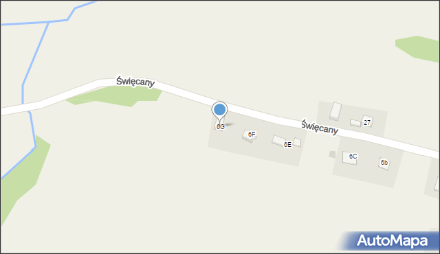 Święcany, Święcany, 6G, mapa Święcany