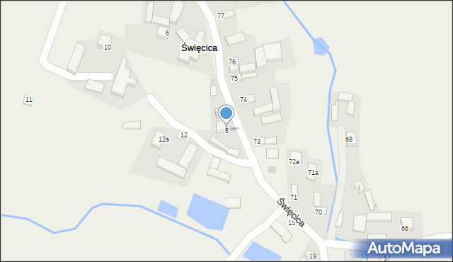 Święcica, Święcica, 8, mapa Święcica