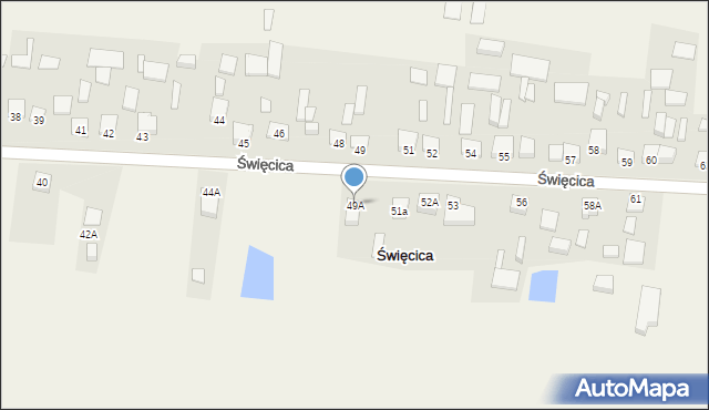 Święcica, Święcica, 49A, mapa Święcica